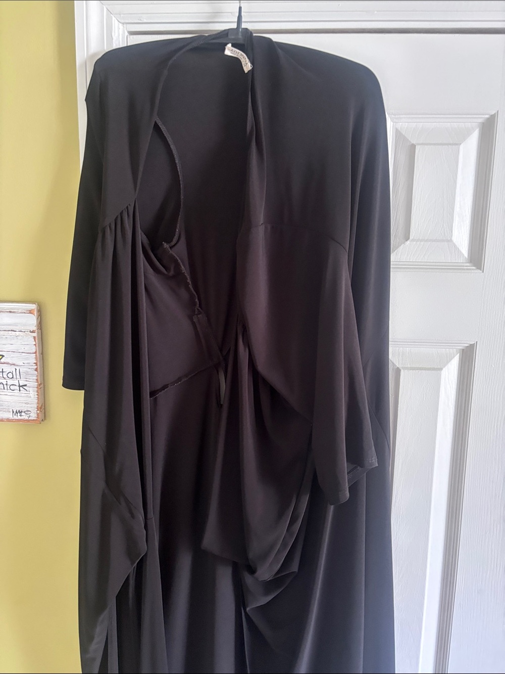 Classic Kiyonna Essential Wrap Dress Maxi. The Slit Backside For The Belt.